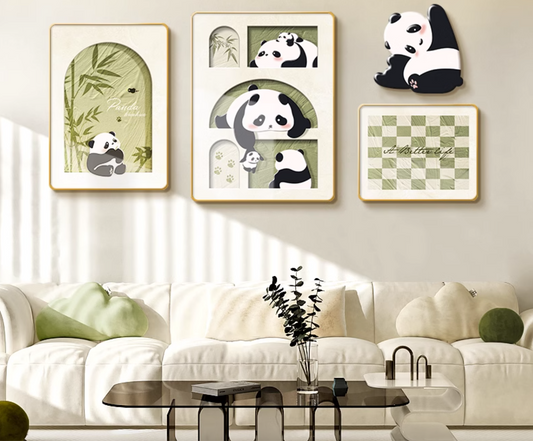 home decor with panda things