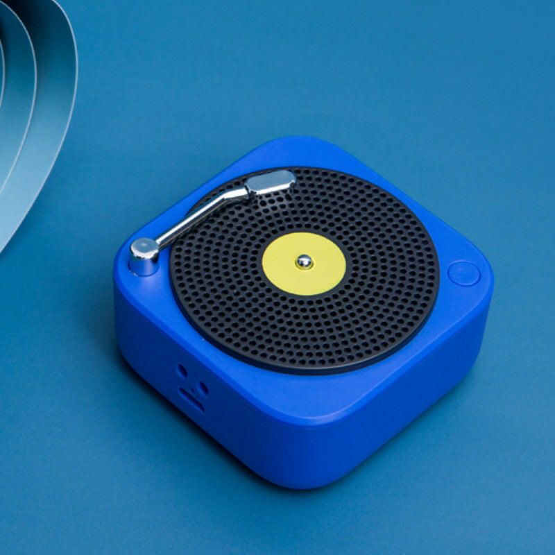 blue portable wireless speaker