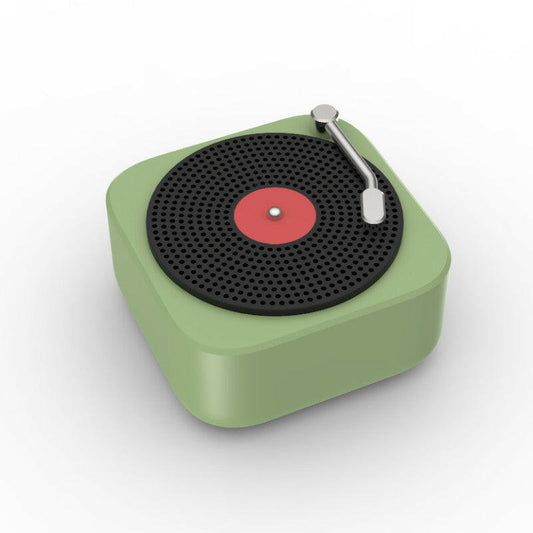 green portable bluetooth speaker
