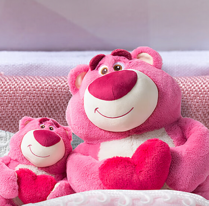 Disney Pixar Toy Story 3 Lotso Bear 18.5/11.8 Inch Pink Plush Toy Miniso Kids