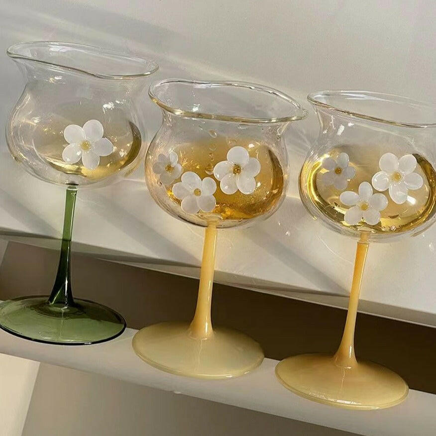Daisy Wine Glass series