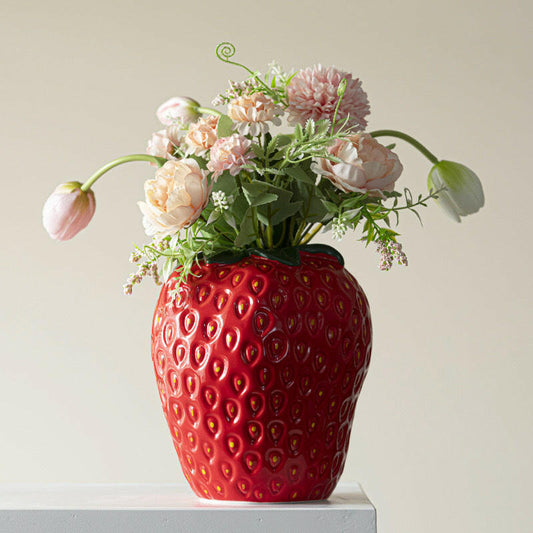 fun strawberry vase by biuhome