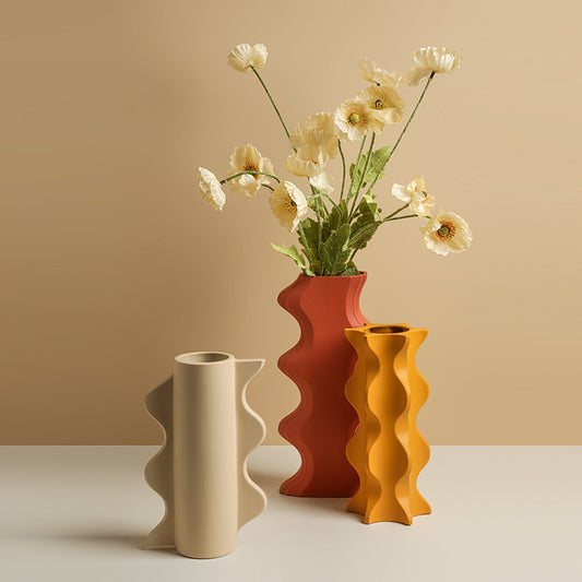 Nordic Morandi Ceramic Vase Decoration