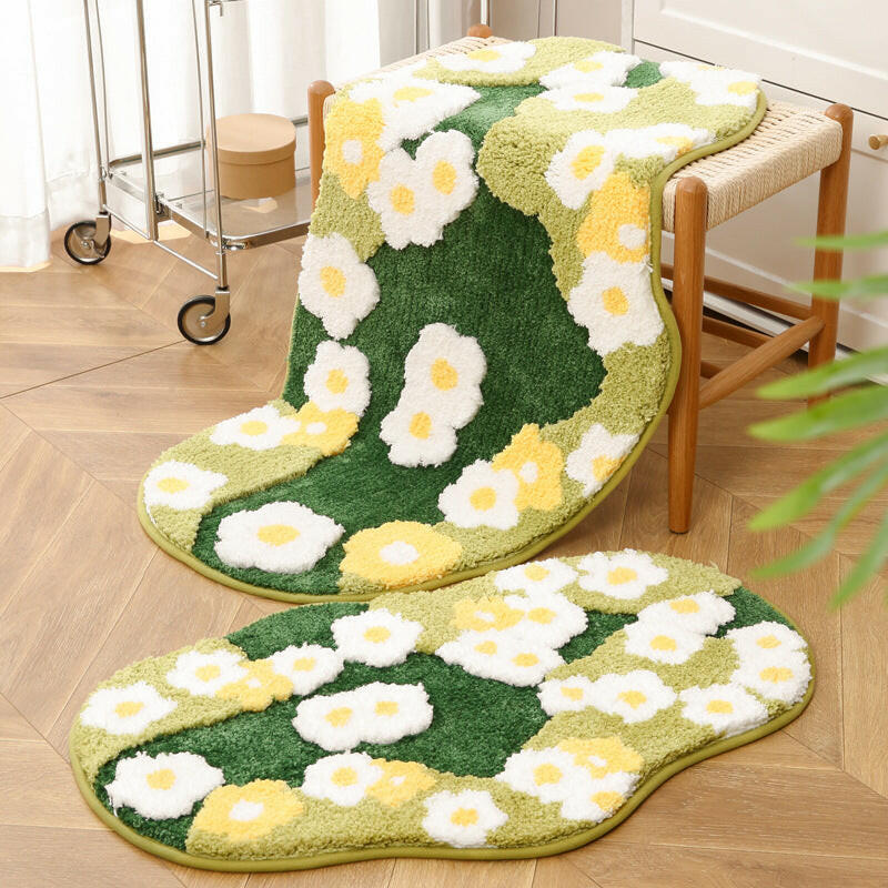 Little daisy bedroom mat for bedside