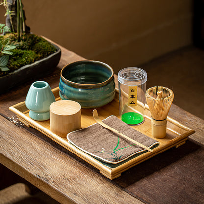 8 pcs Elegant Bamboo Matcha Gift Set