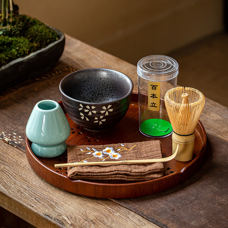 8 pcs Elegant Bamboo Matcha Gift Set