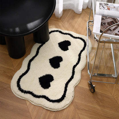 white Bath mat rug for Tub and Shower;