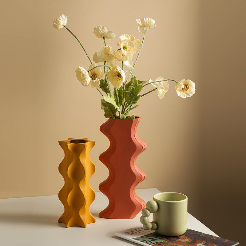 Nordic Morandi Ceramic Vase Decoration