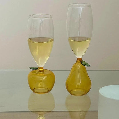 Creative Wine Glass Fruit Shape Decoration