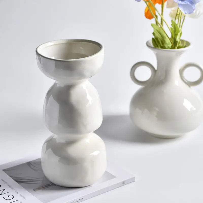 Modern Ceramic Vase Luxurious Dried Flower Arrangement