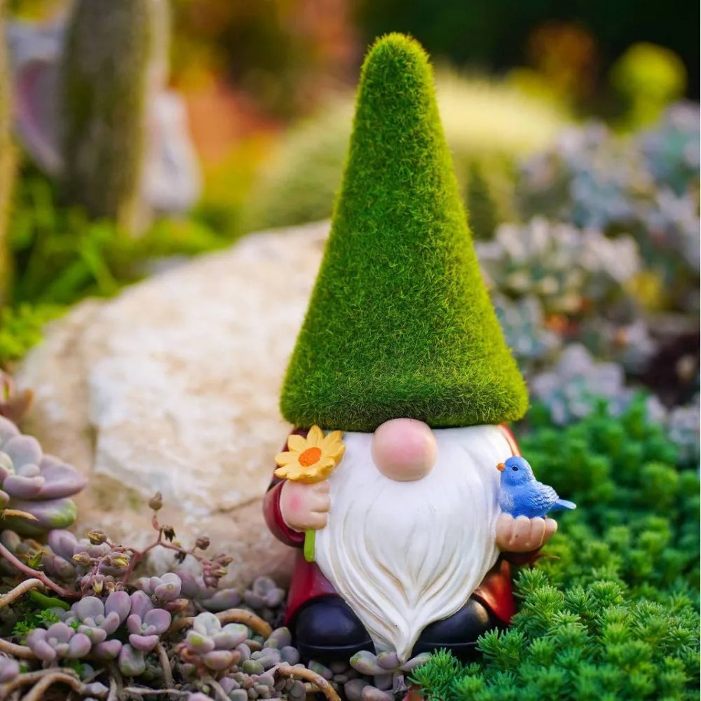 Jolly Green Gnome Garden Flocking Fun