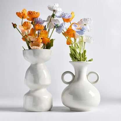 Modern Ceramic Vase Luxurious Dried Flower Arrangement