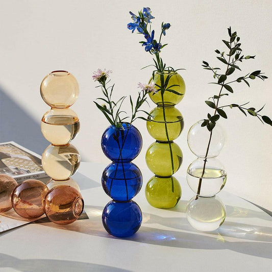 Bubble Glass Vase - Hydroponic Glass Vases for Wedding Table Centerpieces Home Decor - Biu Home
