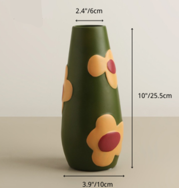 Nordic Pottery Vase for Flowers Decoration